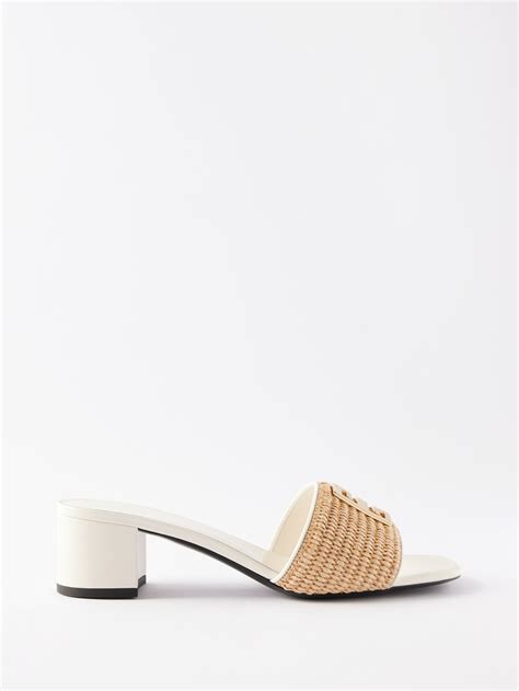 givenchy 4g-plaque 45 faux raffia sandals|givenchy target dupe.